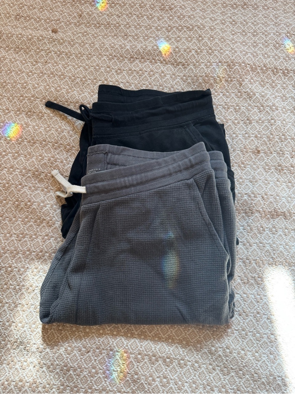 Pact Women's Organic Cotton Sweatpants Bundle in Black & Gray